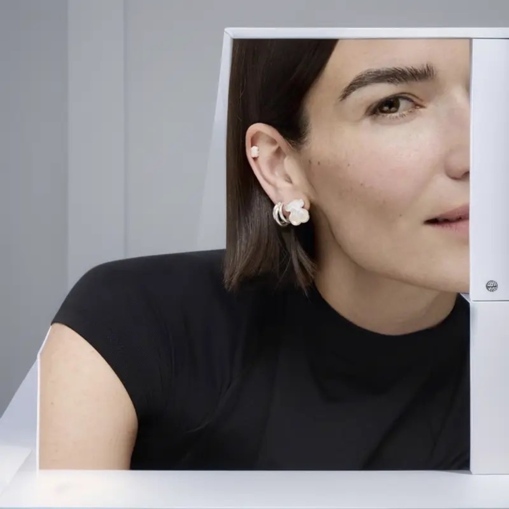 Tous Shapes Pea in a pod Pearl Row Line Earrings - Picture 16 of 16